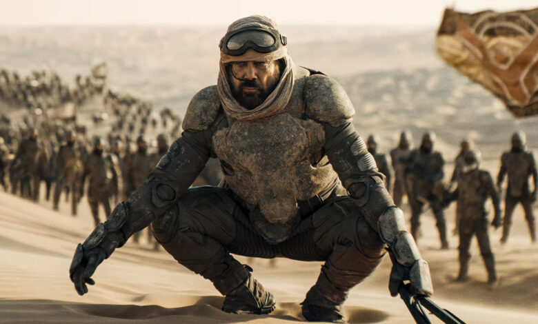 Javier bardem čuči u pustinji, scena iz filma Dina drugi dio.